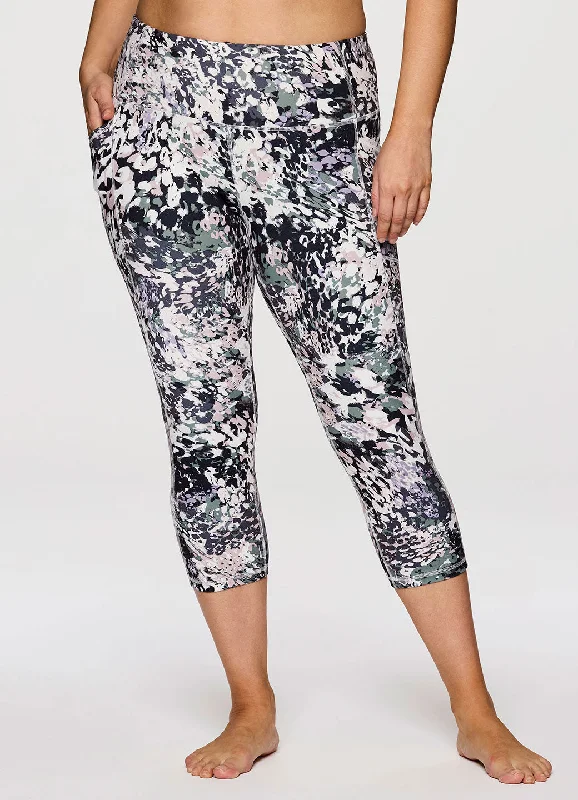 Women's Faux Leather Tight Trousers with Studded Details in Brown for an Edgy StylePlus In the Wild Super Soft Capri