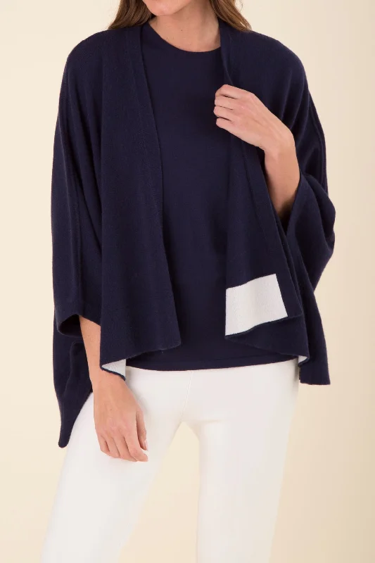 long length women cardigan with side slitsCASHMERE EASY WRAP CARDIGAN