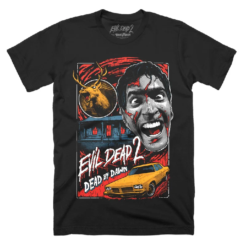Tie - Dye Women T Shirt with a Bohemian VibeEvil Dead 2 There's Something Out There T-Shirt Tie - Dye Women T Shirt with a Bohemian VibeEvil Dead 2 There's Something Out There T-Shirt