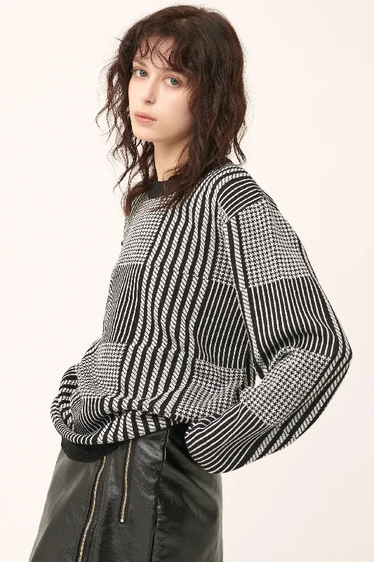 Hooded Women's Fleece - Lined Sweaters for WinterMadison Sweater in Plaid