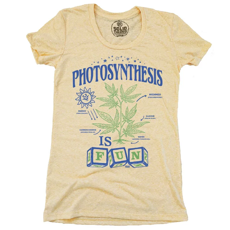 Ringer T Shirt Women with Retro - Inspired StripesWomen's Photosynthesis is Fun T-shirt Ringer T Shirt Women with Retro - Inspired StripesWomen's Photosynthesis is Fun T-shirt