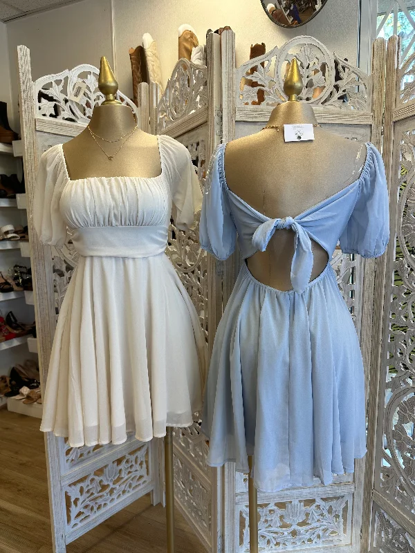 Mermaid - Style Women Dress with a Fitted Silhouette for Special OccasionsFlowy Tie Back Dress