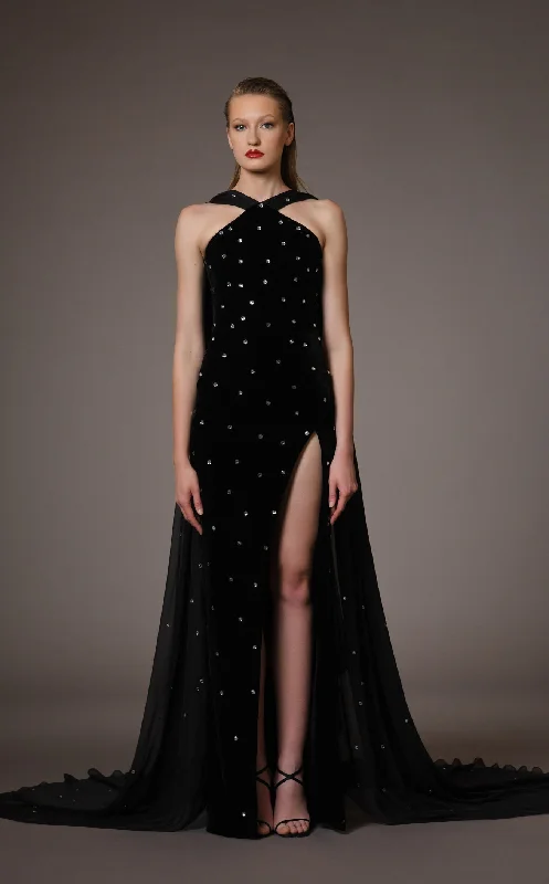 Formal dresses with fringe - trimmed sleeves and wrap - around styles for a bohemian - inspired formal eventJean Louis Sabaji 600108 Dress