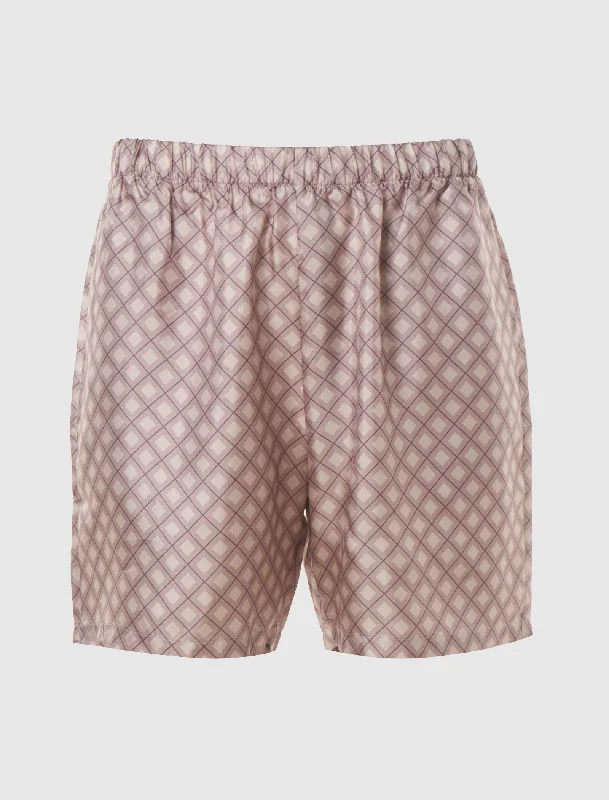 Belted Women Shorts to Enhance the WaistlineSILK SHORT