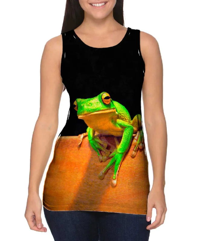 V - Neck Women's Moisture - Wicking Tank Tops for RunningRainbow Butterfly